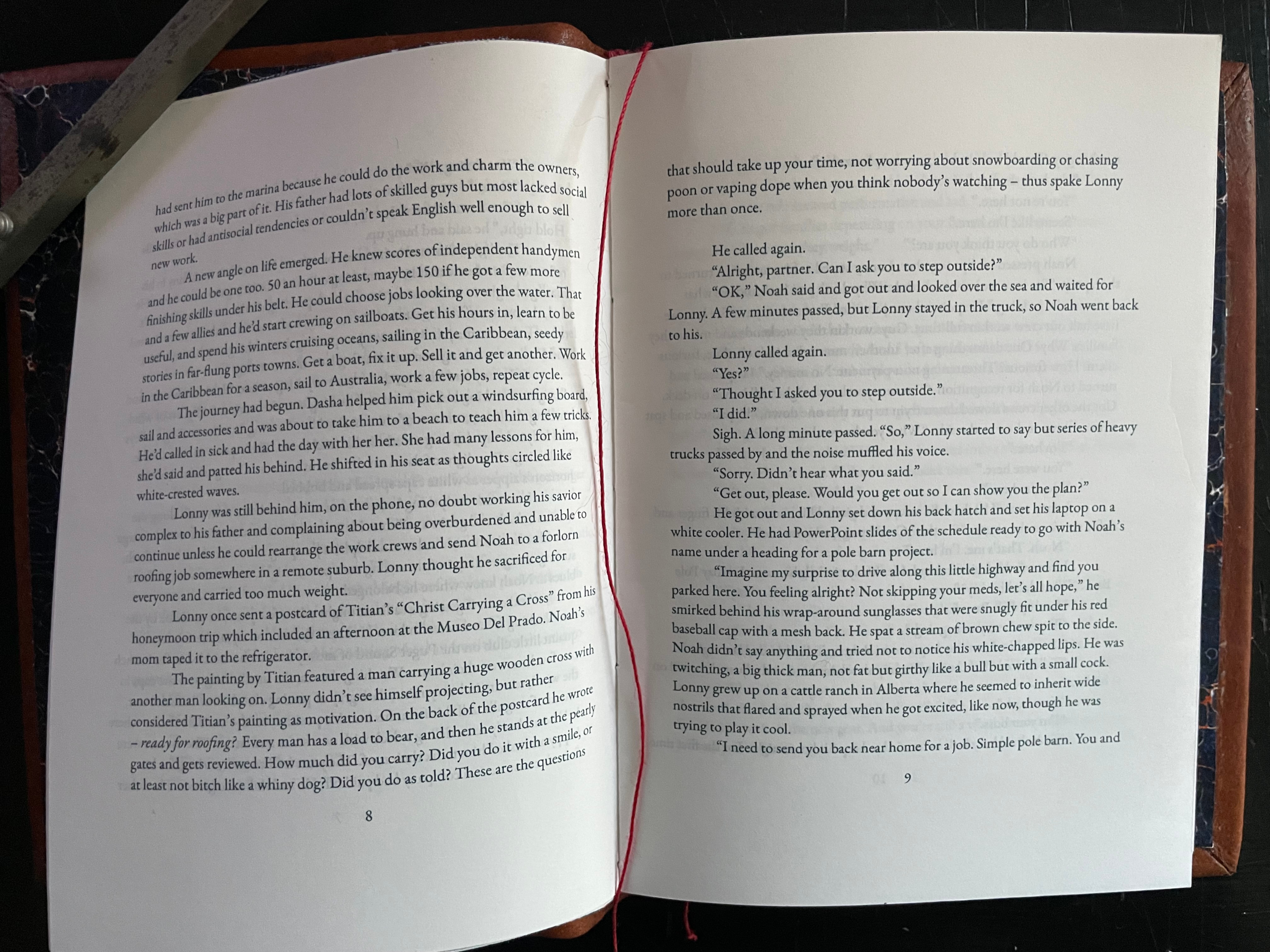 BOTTLE, Hardcover, view of opened book